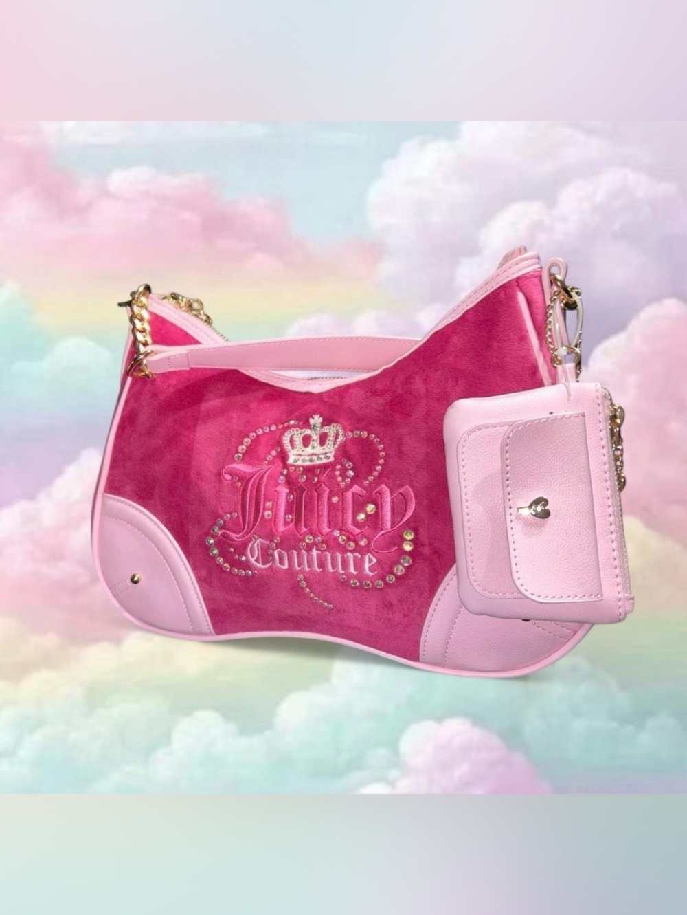 Juicy Couture “Tart Dreamy” Suede Shoulder Bag